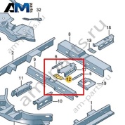 Площадка под АКБ Volkswagen id-Buzz 2023-2024 1N3803865