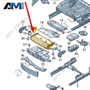 Кронштейн механизма регулировки глубины сиденья Audi A6 (C8) 2019-2024 4K0881959