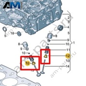 Маслосъемный колпачок VAG 0XW109675