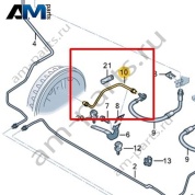 Тормозная трубка от шланга к цилиндру Volkswagen id-Buzz 2023-2024 1N3611764F