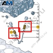 Пружина клапана VAG 0XW109623