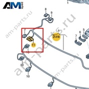 Корпус плоского разъема с фиксатором контактов Volkswagen id3 2020-2024 1EA971633
