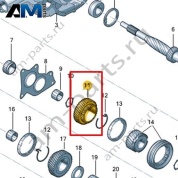 Свободно вращающаяся шестерня VAG 0CS311159A