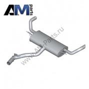 Задний глушитель 18308506987 на BMW X6 (E71) 40dX