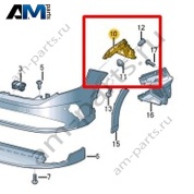 Направляющий профиль Volkswagen Taigo 2022-2024 2G7807050A