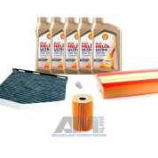 Комплект фильтров для ТО-1/3 Audi Q3 (2011-2018) 2.0TDI с маслом Shell 0W30