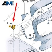 Петля крышки багажника 5GG827301A на Volkswagen Golf 8 2019-2026