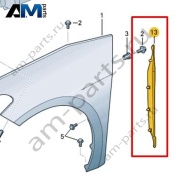 Замыкающая панель Volkswagen id3 2020-2024 10A821111A
