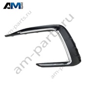 Решетка бампера левая R-Line (блестящий хром) Фольксваген Тигуан II (2020-2025) 5NA854661HDPJ