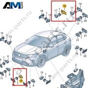 Кронштейн датчика Volkswagen Taigo 2022-2024 2G7919492