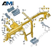 Поперечина передней панели Audi Q7 (4M) 2016-2024 4M1857017A