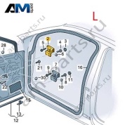 Петля передней двери верхняя левая 5H0831401A на Volkswagen Golf 8 2019-2026