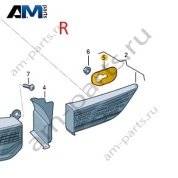 Уплотнитель заднего правого фонаря 5HG945396 на Volkswagen Golf 8 2019-2026