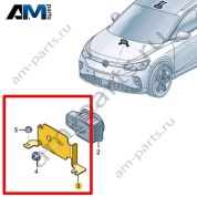 Кронштейн сирены сигнализации Volkswagen id4/id5 2021-2024 11A951227