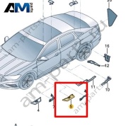 Часть стойки А Volkswagen Jetta VII 2020-2024 17A864624