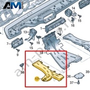 Воздуховод отопления задней части салона Volkswagen id-Buzz 2023-2024 1N3819805