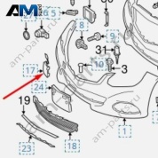 Заглушка буксировочного крюка переднего бампера A21288505269197 для Mercedes E-class W212