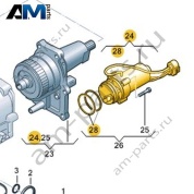 Ремкомплект для подкачивающего насоса VAG 0D4906271A