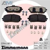 Передние тормозные колодки (22944.185.2) Zimmermann на Mercedes GLE V167 350d