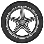 Литой диск задний AMG R18 титаново-серый Mercedes C-class W205 A20540112007X21