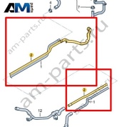 Трубка ОЖ с шлангом ОЖ Volkswagen id3 2020-2024 1EA122141A