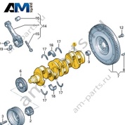 Коленчатый вал VAG 04L105101A