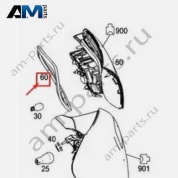 Уплотнитель фонаря левого A1778260300 на Mercedes A-class W177