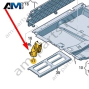 Держатель Audi Q7 (4M) 2016-2024 4M0861887