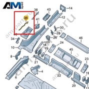 Уплотнение Volkswagen id3 2020-2024 1EA804536