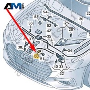 Зажим Audi A6 (C8) 2019-2024 4K0823141