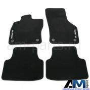 Коврики в салон текстильные на Octavia A7 II рестайлинг (Black) 5E1061404B