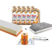 Комплект фильтров для ТО-2/4 Audi Q5 2008-2017 2.0TDI с маслом Shell 0W30