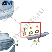 Уплотнитель заднего фонаря Volkswagen id3 2020-2024 10A945197A