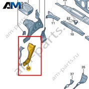 Консоль для колесной арки Volkswagen id3 2020-2024 1EA805758