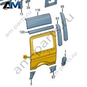 Боковина Volkswagen Crafter 2012-2016 2E1810577E