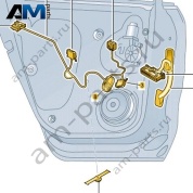 Жгут проводов двери Volkswagen Taigo 2022-2024 2G7970404