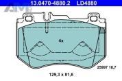 Керамические передние колодки (13.0470-4880.2) ATE на Mercedes C-Class W205 C250