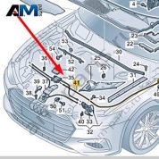 Трос замка капота Audi A6 (C8) 2019-2024 4K1823535B