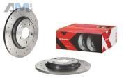 Задние перфорированные тормозные диски BREMBO 08.D060.1X для Audi A5 (F5) 2016-2025