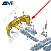Изоляция поперечины Audi A8 (D4) 2014-2017 4H1863815H