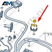 Верхняя часть кабельного канала Audi Q8 e-tron 2024-2024/Audi e-tron 2019-2023 4KE971865