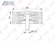 Ролик направляющий LYNX для Mercedes E250CGI 1.8 л. (204 л.с.) PB-7212