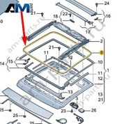 Уплотнитель люка внутренний 2SD877439A на Volkswagen Golf 8 2019-2026