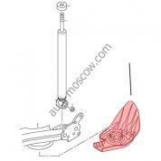 Оригинальная защита от ударов камней левая Audi A1 (8X) 6R0511533A