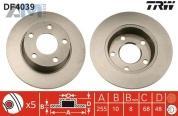 Задние тормозные диски TRW DF4039 на Audi A6 (С5) 1997-2004