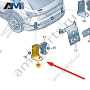 Кронштейн антенны Audi Q8 e-tron 2024-2024/Audi e-tron 2019-2023 4KE035525