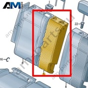 Наполнитель спинки Volkswagen T-Roc Cross 2019-2024 2GM885776
