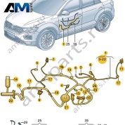 Жгут проводов двери Volkswagen T-Roc 2018-2024 2GB971120AA
