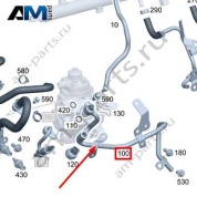 Обратный топливный шланг к насосу для Mercedes E200d/E220d W213 (рестайлинг) (OМ654) A6540706002