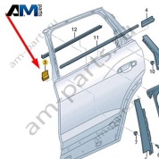 Уплотнитель (самоклеящийся) Audi Q8 e-tron 2024-2024/Audi e-tron 2019-2023 4KE867370